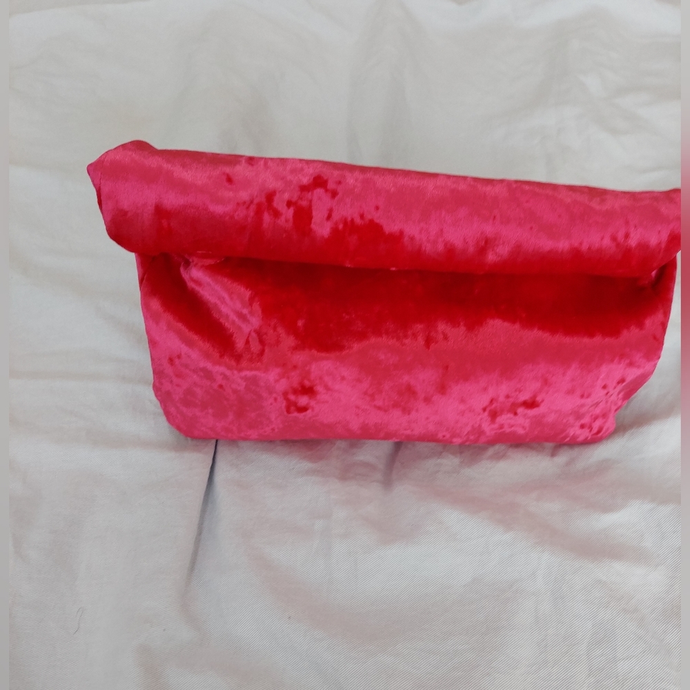 Asos Design Velvet Clutch.